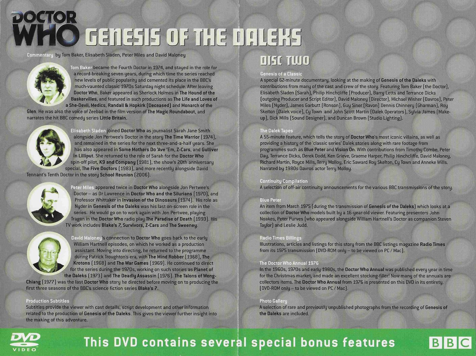 Inserts from BBCDVD 1813